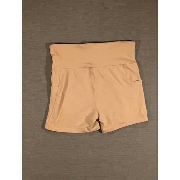 Series 8 High Waist Athletic Running Workout Shorts Pockets Hot Shorts Medium - Picture 2 of 3